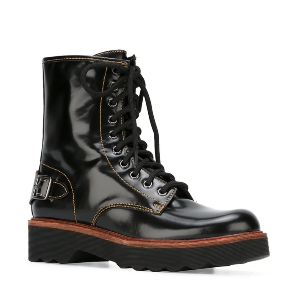 Coach Moto Hiker Combat Boots